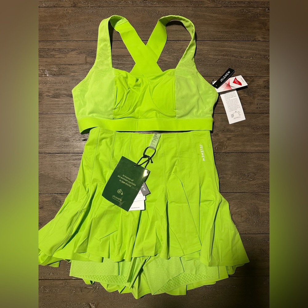 Jelenew Lime Green Two-Piece Set